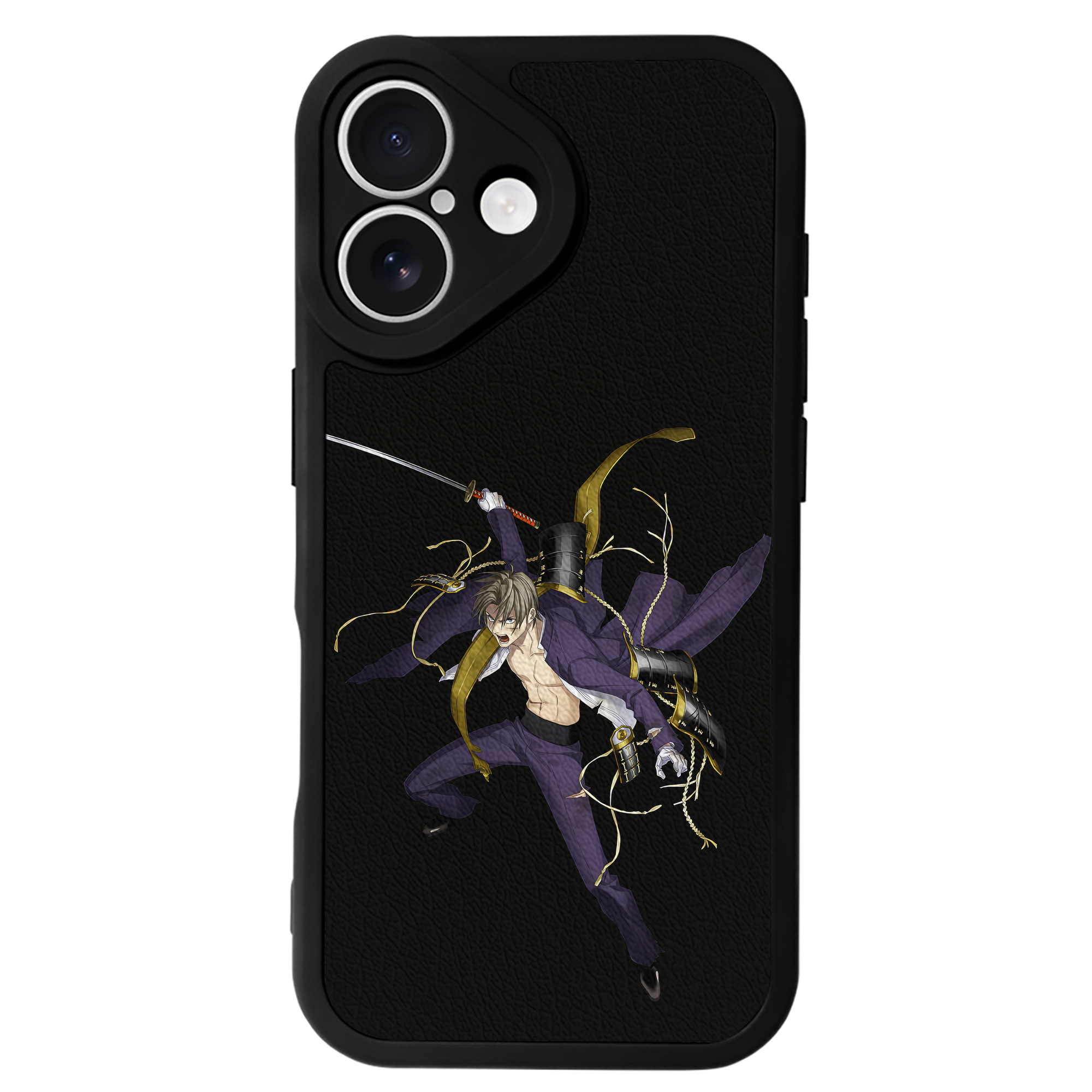 （画像用） 刀剣乱舞 Touken Ranbu 【iPhone 16シリーズ対応】シリコンスマホケース（レザー調） 材質：シリコン